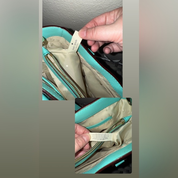 Kate Spade New York Leather Satchel Crossbody Bag – Turquoise Blue - Picture 2 of 10